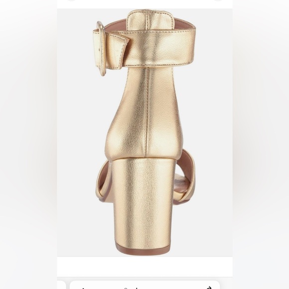 NWT Chinese Laundry Rumor Heel in Metallic Gold - Picture 4 of 13